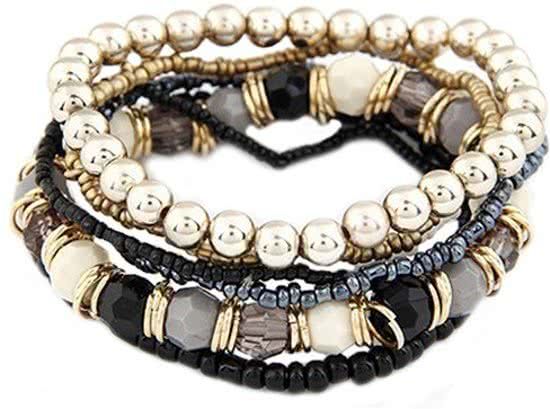Fako Bijoux Armband Beachbumb Zwart