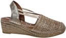 Viguera 2294 Leonor Oro Sandaletten Beige Goud Leer Dames - Beige/Goud - 42