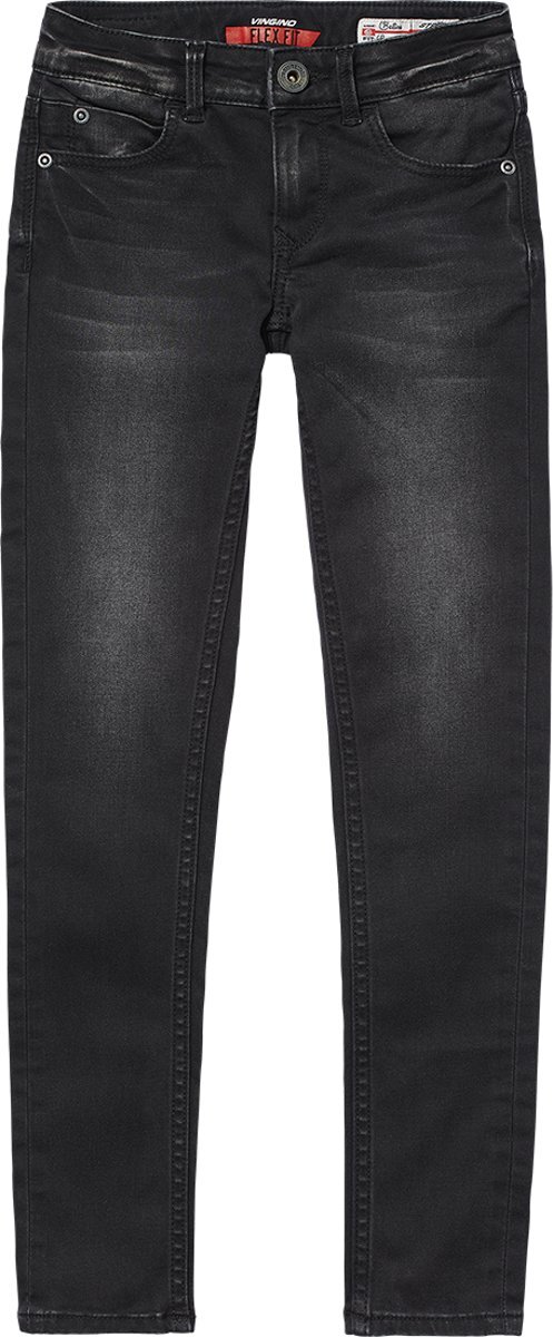 Vingino Meisjes Jeans - Black Vintage - Maat 116