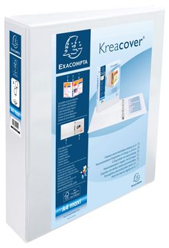 Exacompta Kreacover ringmap blauw 4 ringen 50 mm