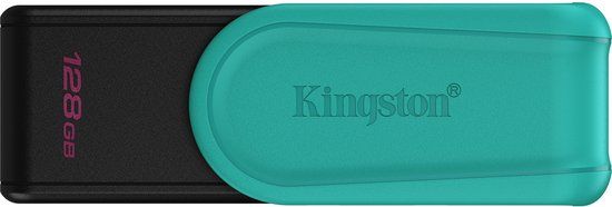 Kingston DataTraveler Exodia S 128GB USB 3.2 Gen 1 Zwart/Turquoise