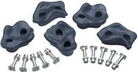 SwingKing klimstenen set - klimwand speelgoed - 5 stuks antraciet multi.