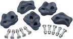 SwingKing klimstenen set - klimwand speelgoed - 5 stuks antraciet multi.