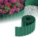 GARDENIX Gegolfde bloembed, gazonrand, kunststof lengte 9 m, hoogte 25 cm, groen