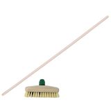 Betra Schrobmaster 23 cm - houten steel 130 cm - schrobborstel - schoonmaakborstel - harde ondergronden