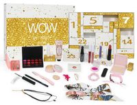 Merkloos Makeup Adventskalender 2025, Kerstmis 24 dagen aftelkalender Make-up cadeauset, Kerstmis individuele geschenkdoos Kalender voor vrouwen Complete set (A)