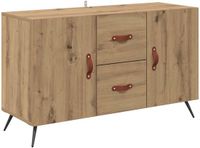 vidaXL Dressoir Artisan Eiken Bewerkt Hout 100 x 36 x 60 cm