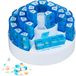Relaxdays Pilulier pour 31 jours, sans BPA, plastique, blanc/bleu