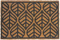 Merkloos Relaxdays Deurmat kokos - blad - 60x40 cm - antislip