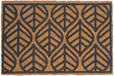 Merkloos Relaxdays Deurmat kokos - blad - 60x40 cm - antislip