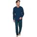 Pastunette Men's Pyjama - Dark Blue/Green/White