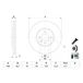 BOSCH Disque de frein (0 986 479 E81)