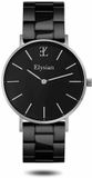 Elysian Dames Horloge Zilver Metaal Schakelband 36mm Analoog Quartz Waterdicht 3 ATM