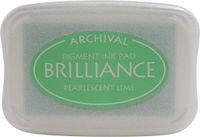 Tsukineko Brilliance ink pad pearl lime