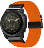 By Qubix Qubix - Nylon bandje met parachute sluiting - Oranje - 26mm Quickfit - Geschikt voor Garmin Fenix 7X / 6X / 5X