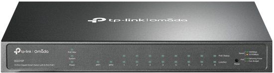 TP-Link Omada SG2210P Managed L2/L2+ Gigabit Ethernet PoE Network Switch Zwart