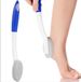 Brosse pour pieds 35 cm - Antidérapant - Conception ergonomique - Pierre ponce - Massage des pieds - Pour personnes âgées et à mobilité réduite - Brosse de massage des pieds