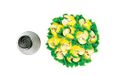 Silikomart Mini flower tube 08 - roestvrijstalen spuitmond voor spuitzak ø18 mm