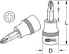 KS Tools 3/8" bit dopsleutel, PH2 - 1 stuk