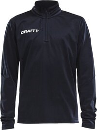 Craft Progress Halfzip Ls Tee Jr 1905639 - Black - 158/164