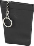 Esquire Logo sleuteletui leer 9 cm - zwart