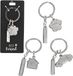 Depesche 0013720.24 Glamour sleutelhanger van metaal, geluksbrenger met hart, sleutelring en liefdevolle boodschap, om cadeau te geven