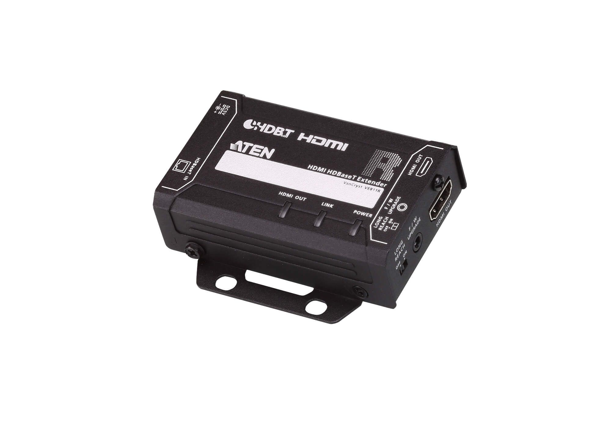 ATEN VE811R - AV extender - zwart