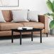 vidaXL Salontafel Zwart Eiken 70 x 50 x 36 cm
