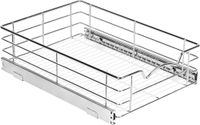 HOLDN' STORAGE Uittrekbare kastorganisatoren - 5 inch hoge uitschuifbare schuifladen voor keukenkasten - Heavy Duty-met 5 jaar beperkte garantie - mandgrootte 14 \"B x 21\" D x 5\" H