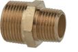 KIRCHHOFF BR dubbele verloopnippel, blanco, 1 1/4"BU x 1"BU