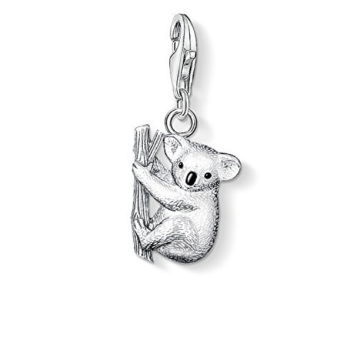 Thomas Sabo Dames-bedelhanger Koala Charm Club 925 sterling zilver zwart 0643-007-12