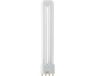 Merkloos Schiefer Signaal & Speciaallampen B.V. PL-L 18W 2G11 827 Extra Warm Wit Licht (2700K) Spaarlamp