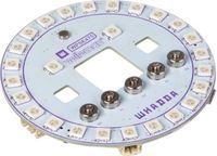 Whadda Exciting Electronics Whadda RGB-ledring shield voor micro:bit, 26 leds, microfoon, zoemer, eenvoudig te programmeren