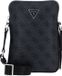 GUESS Vezzola Eco Flat Squared XBody Bag Black Antraciet