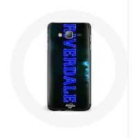 Maniacase Hoesje voor Samsung Galaxy J7 Riverdale Series Logo blauw