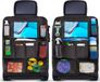 ForDig Auto Organizer 2 stuks - Tablet Houder Auto - Autostoel Organizer voor Kinderen - Universeel - Zwart