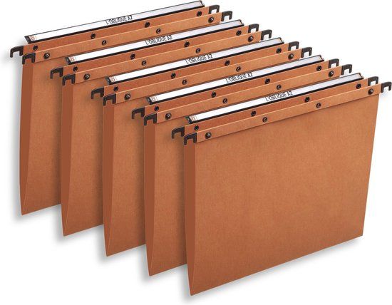 Elba AZO - Ultimate hangmap - voor lade - A4 - V bodem - karton - oranje - pak 10