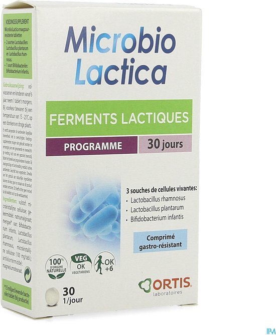 Ortis microbio lactica 30 tabletten