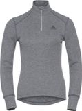 ODLO Active Warm Col 1/2 zip Thermoshirt Dames - Grijs Melange - Maat S