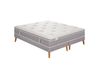 Ensemble 180x200 matelas ressorts ensachés ferme h27 + 2 sommiers à lattes