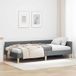 Maison Exclusive - Cadre de lit d'angle gris foncé 90 x 190 cm Tissu