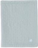 Jollein Baby Deken Wieg Jersey 75x100cm - Jacquard Sea Green - GOTS