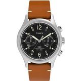 Timex Military MK1 TW2Y71100 Horloge - Leer - Bruin - Ø 40 mm
