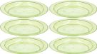 Merkloos / Sans marque Edco 6x Groen plastic borden/bordjes 20 cm