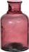 Bellatio Design Vase - violet transparent recycled glass - D12 x H20 cm - vase