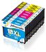 Cartouches d'encre compatibles 18XL pour diverses imprimantes
