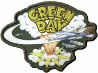 Rock Off Green Day - Dookie Cut-Out Green Patch - Multicolours