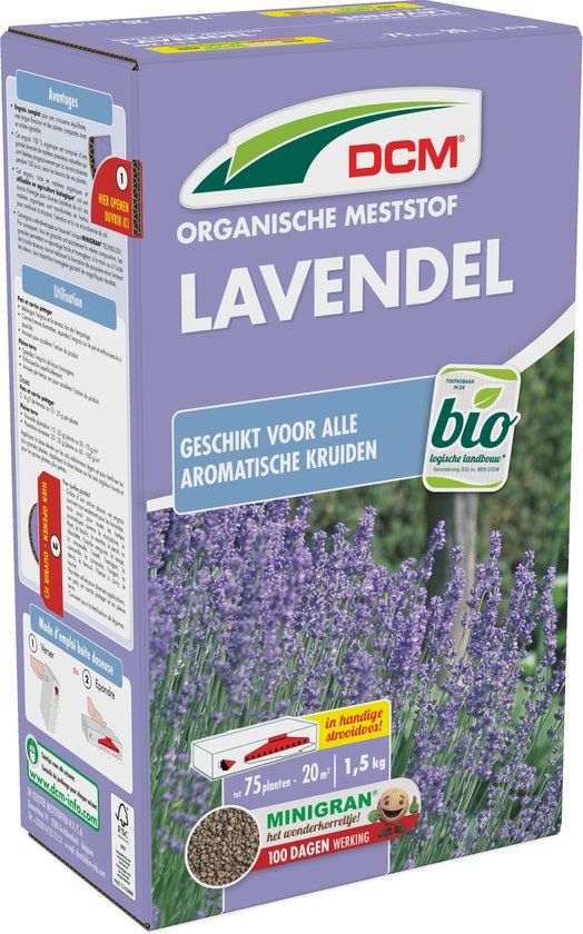 DCM Lavendel 1,5kg - Bemesting voor Bloemen en Struiken - 5413448133653