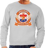 Bellatio Decorations Holland drinking team sweater Grijs Heren S