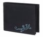oxmox New Cryptan Querscheinbörse Lizard Print Cyan Black noir